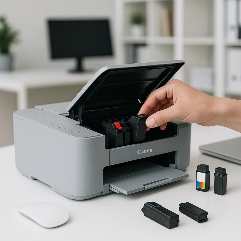 dlaczego moja drukarka canon nie drukuje po wymianie tuszu?