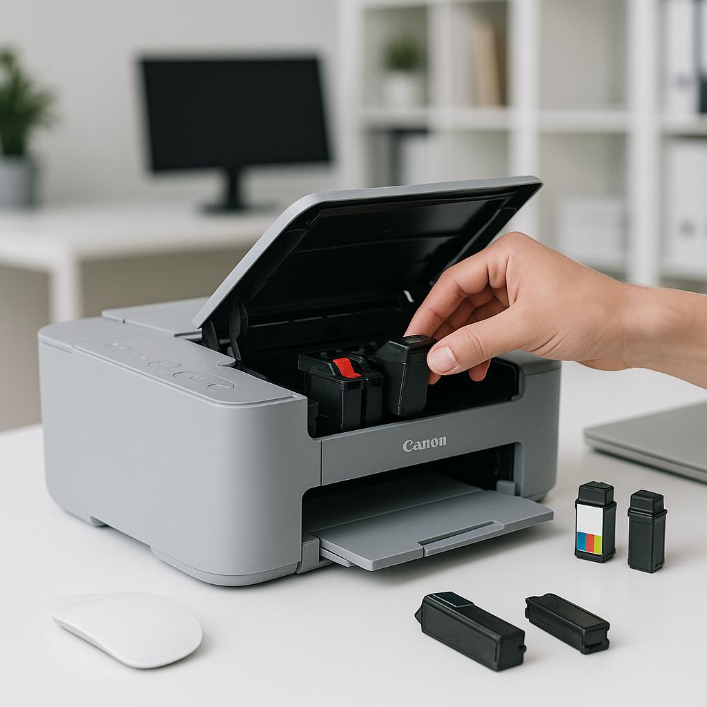 dlaczego moja drukarka canon nie drukuje po wymianie tuszu?