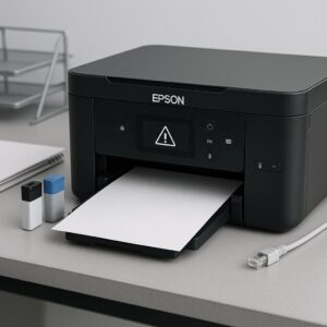 dlaczego moja drukarka epson wyświetla komunikat o błędzie połączenia?