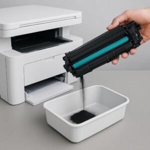jak opróżnić pojemnik na toner?