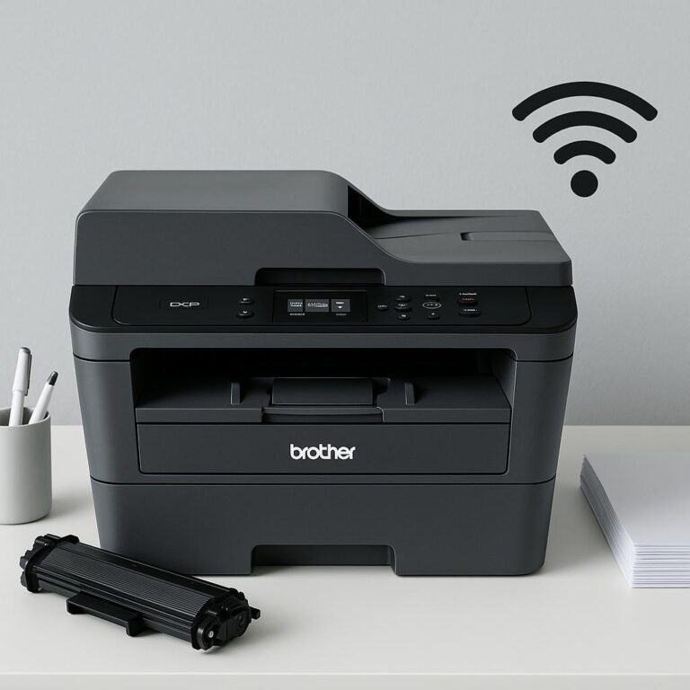 jak połączyć drukarkę brother dcp z wi-fi?