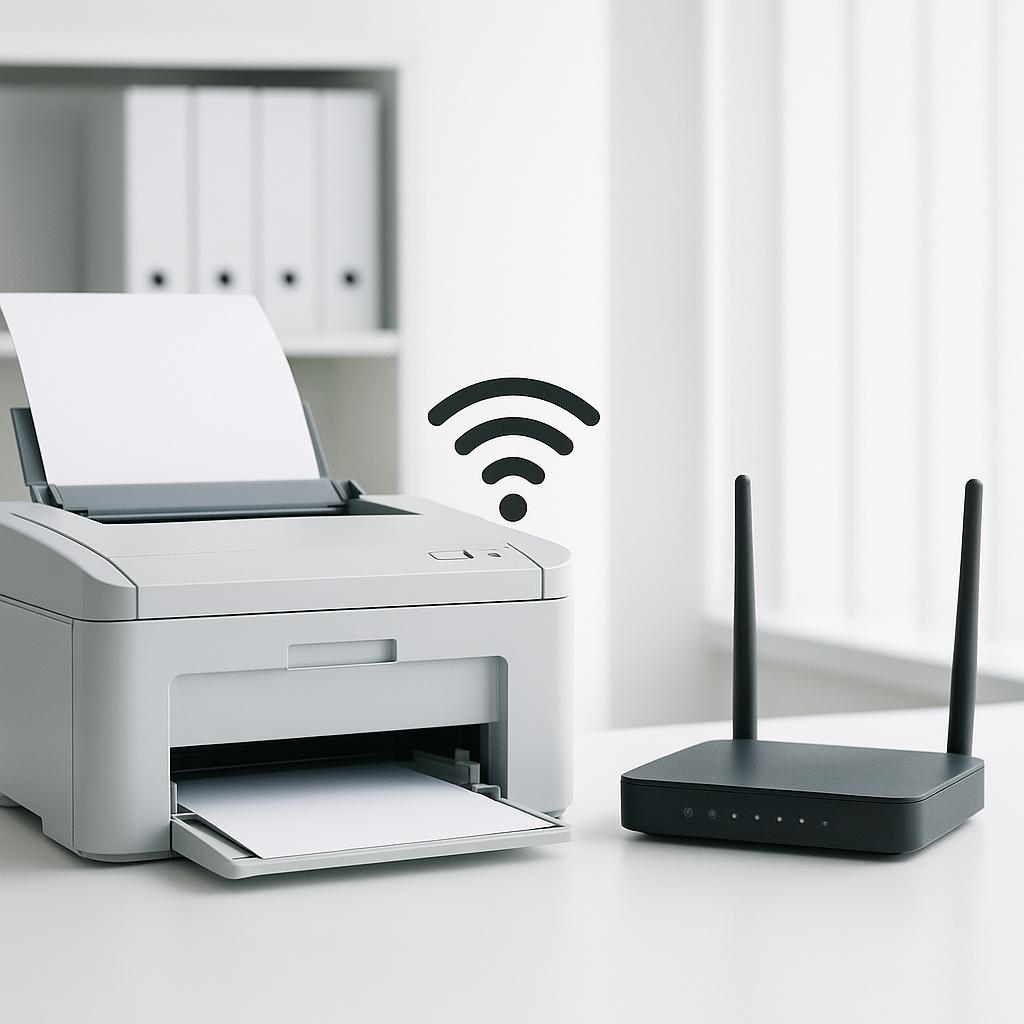 jak połączyć drukarkę z nowym routerem wi-fi?