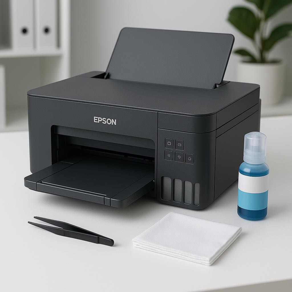 jak uruchomić czyszczenie drukarki epson?