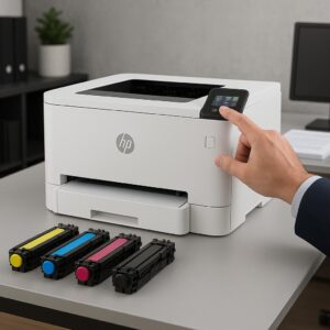 jak ustawić kolor w drukarce hp?