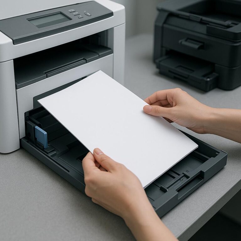 jak włożyć papier do ksero?