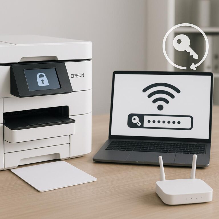 jak zaktualizować hasło wi-fi w drukarce epson?