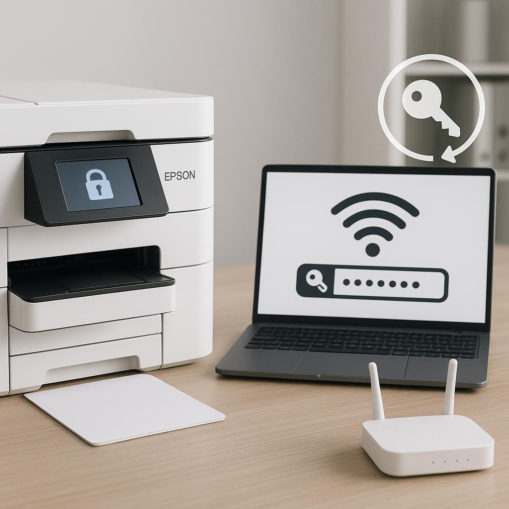 jak zaktualizować hasło wi-fi w drukarce epson?
