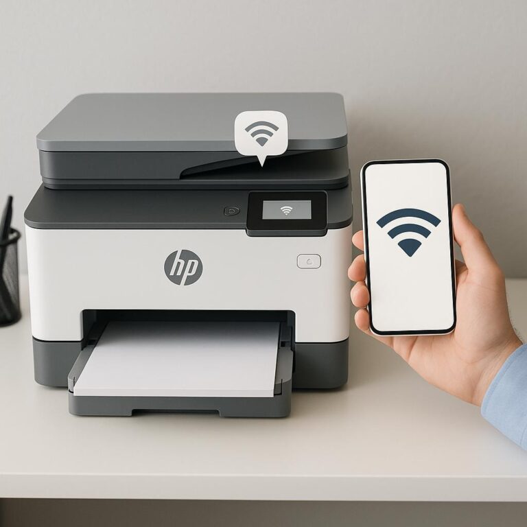 jak zmienić sieć wi-fi w drukarce hp?