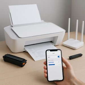 jak zmienić ustawienia drukarki hp smart na nowe wi-fi?