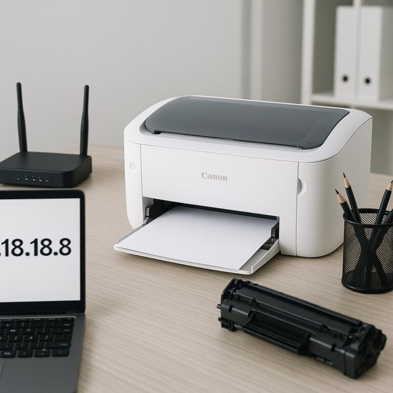 jak znaleźć adres ip drukarki canon lbp6030w?
