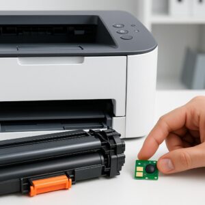 jak zresetować chip tonera hp?