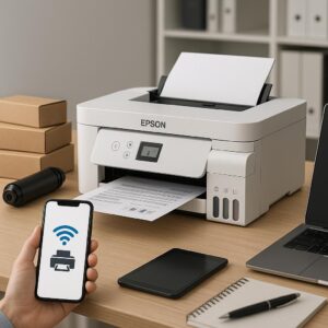 jakich aplikacji potrzebuję, aby połączyć się z drukarką epson?