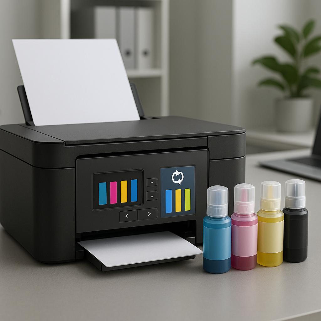 co oznacza resetowanie poziomów tuszu w produktach epson?