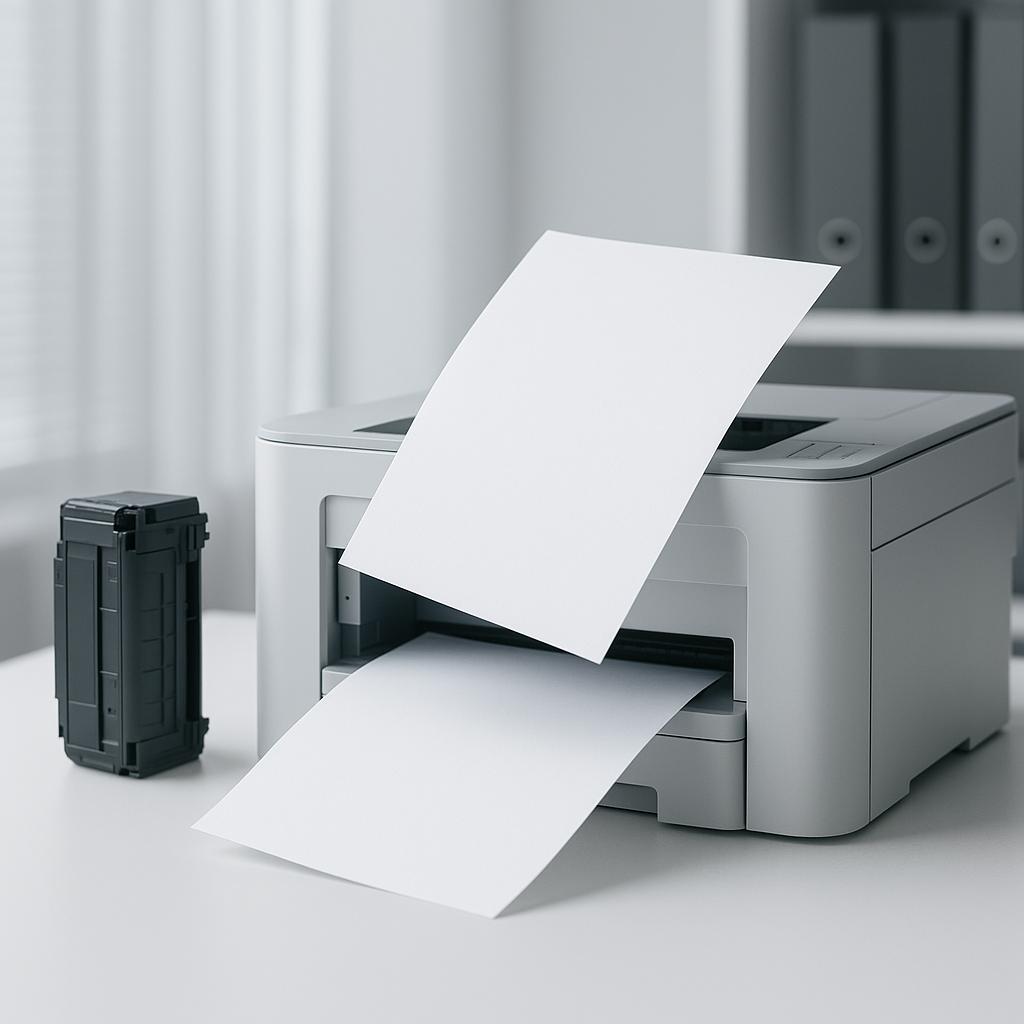 czemu drukarka wciąga krzywo papier?