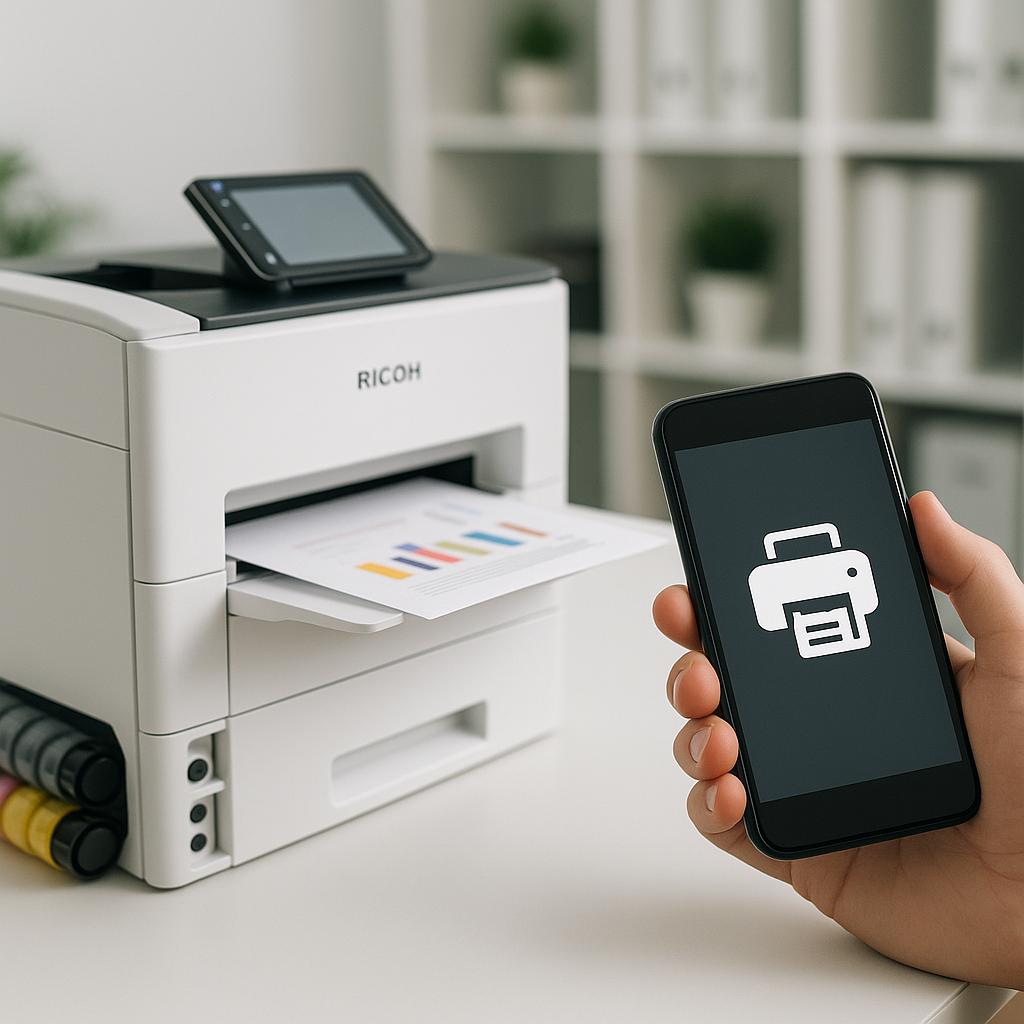 czy mogę drukować z telefonu na drukarce ricoh?