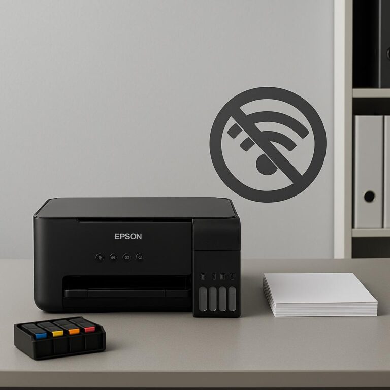 dlaczego drukarka epson nie widzi wifi?