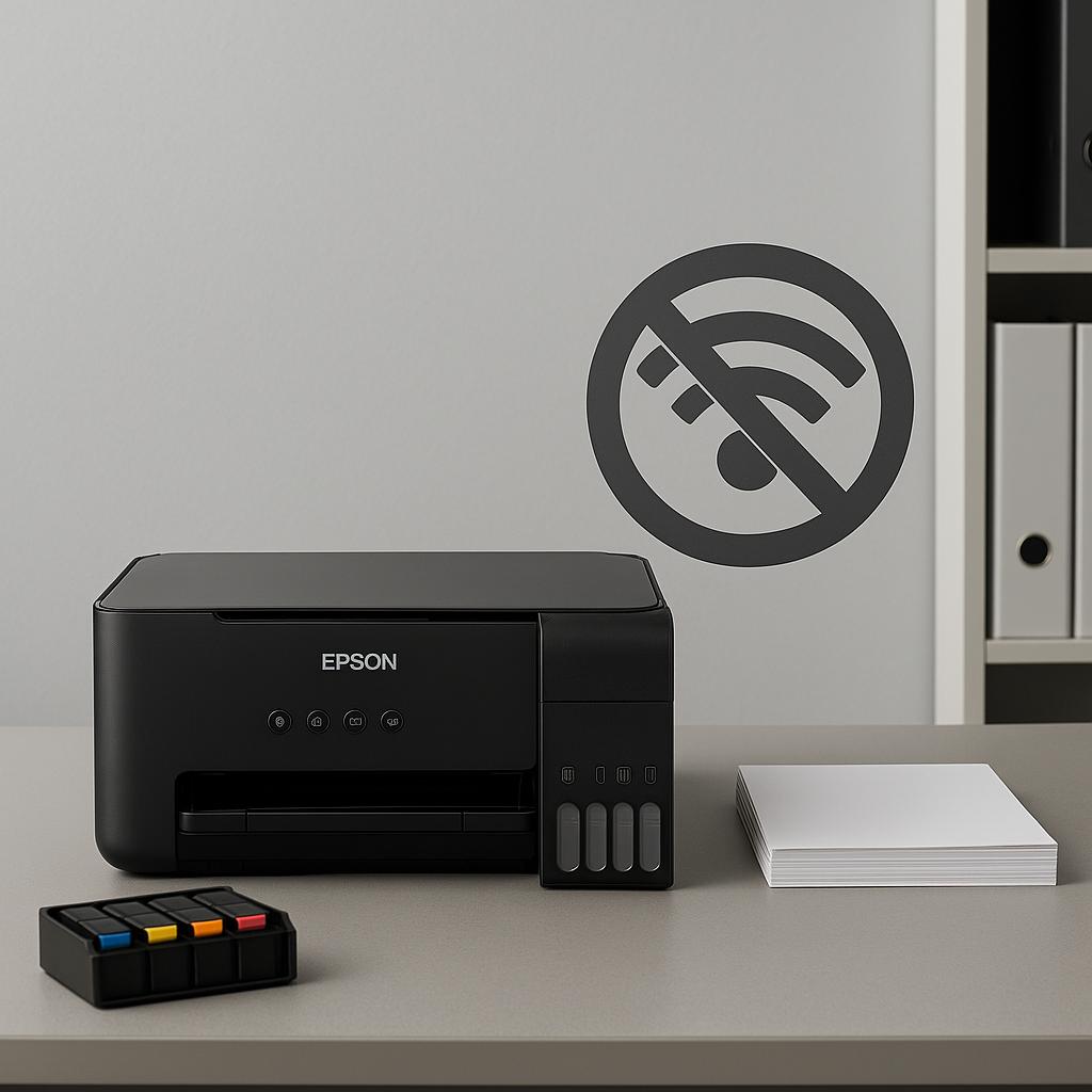 dlaczego drukarka epson nie widzi wifi?