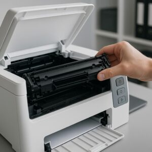 gdzie jest toner w drukarce canon?