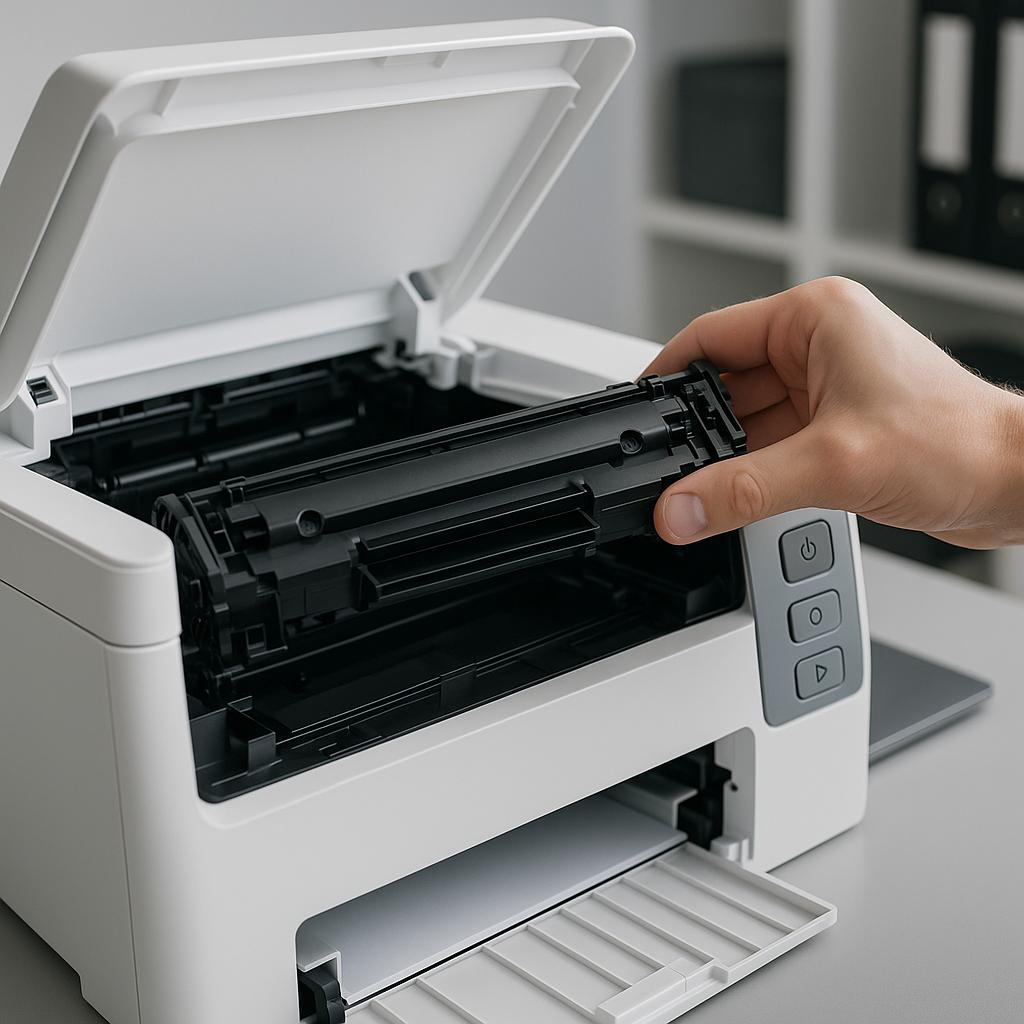 gdzie jest toner w drukarce canon?