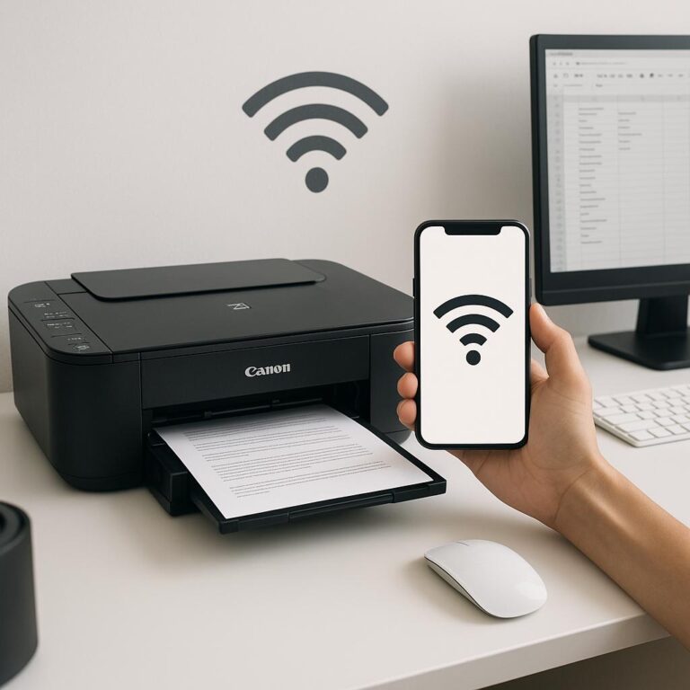 jak podłączyć drukarkę canon do wi-fi?