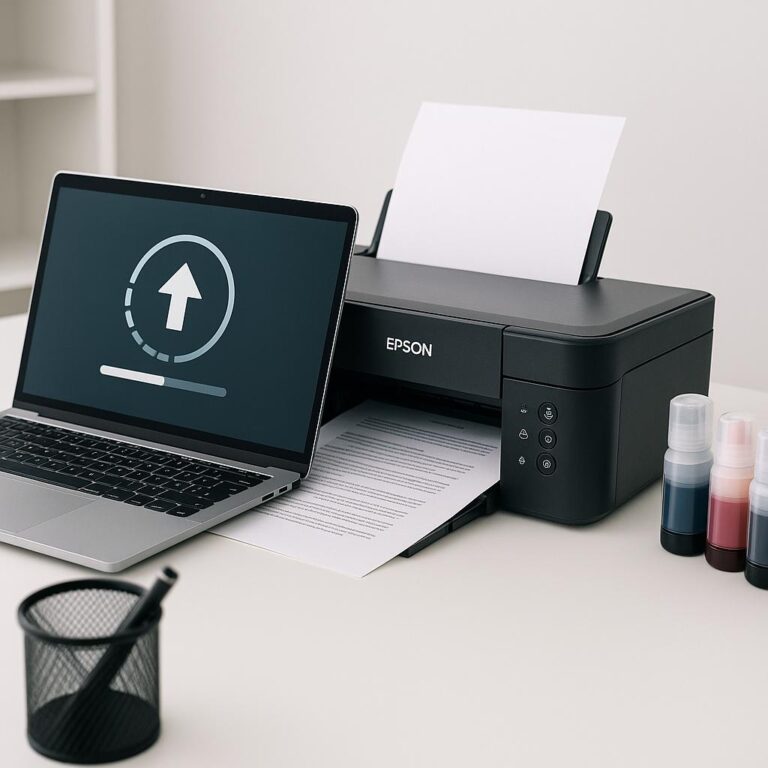 jak wgrać nowe oprogramowanie do drukarki epson?