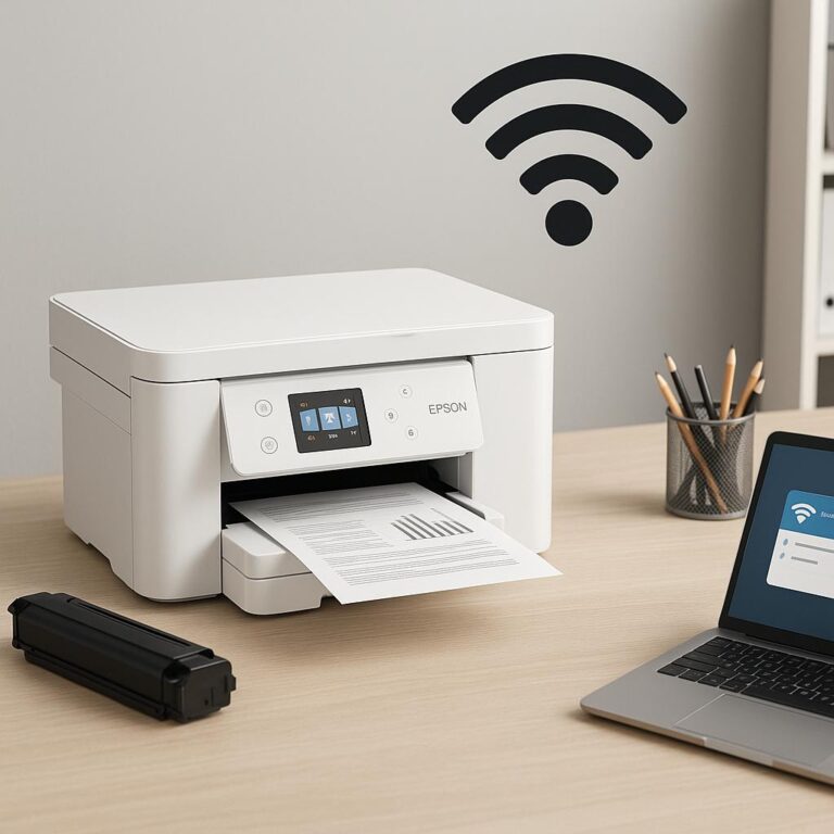 jak zmienić sieć wi-fi w drukarce epson?