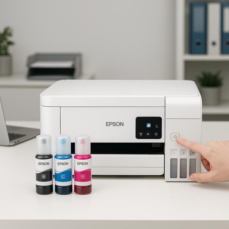 jak zresetować poziom tuszu w drukarce epson l3260?
