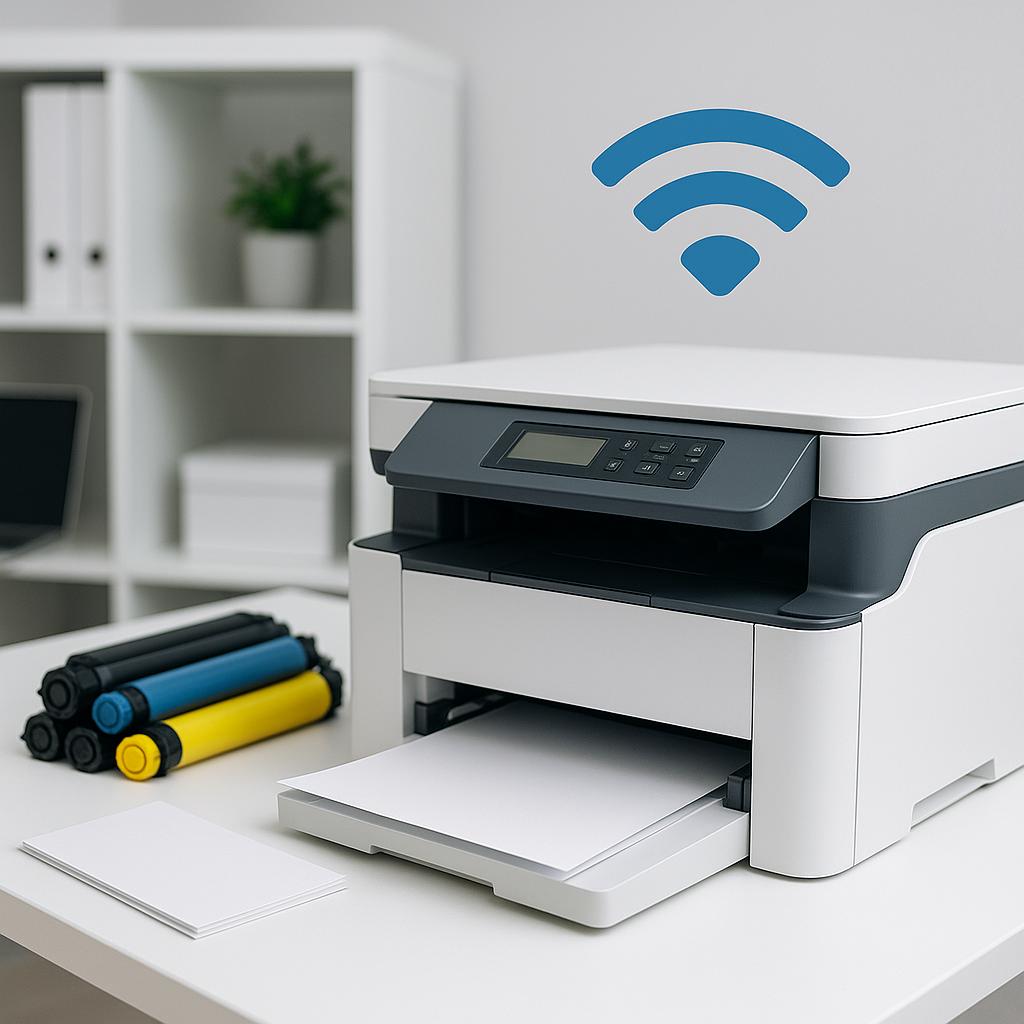 czy drukarki łączą się automatycznie z siecią wi-fi?