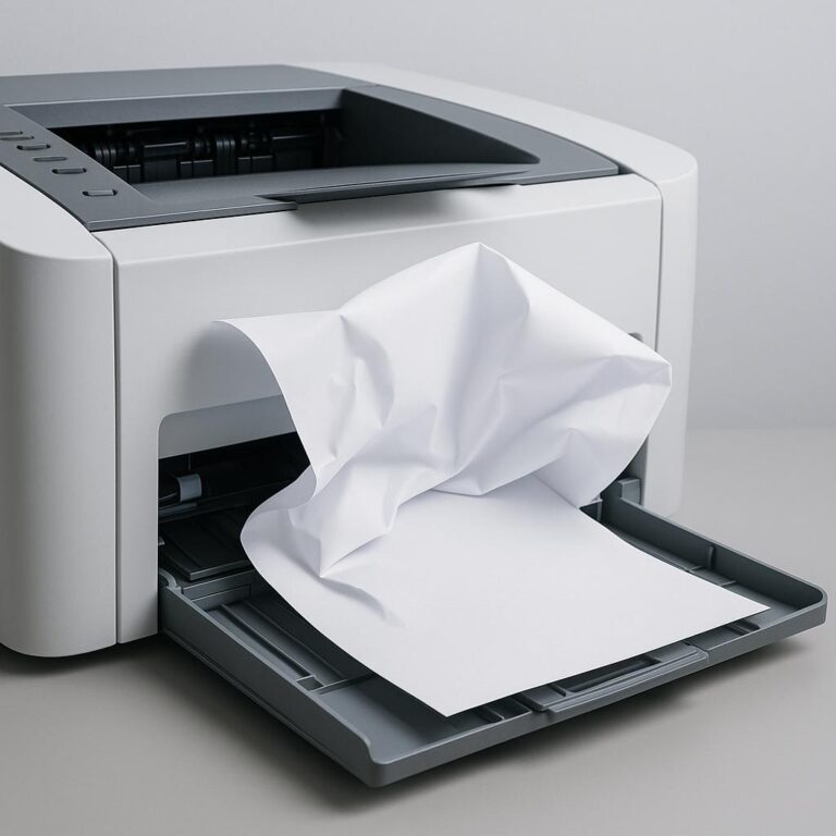dlaczego drukarka zle wciąga papier?