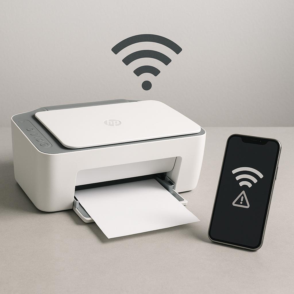 dlaczego moja drukarka hp deskjet nie łączy się z moim telefonem?