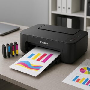 how do i get my canon pixma to print in color?