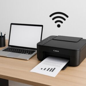 jak podłączyć drukarkę canon pixma przez wi-fi?
