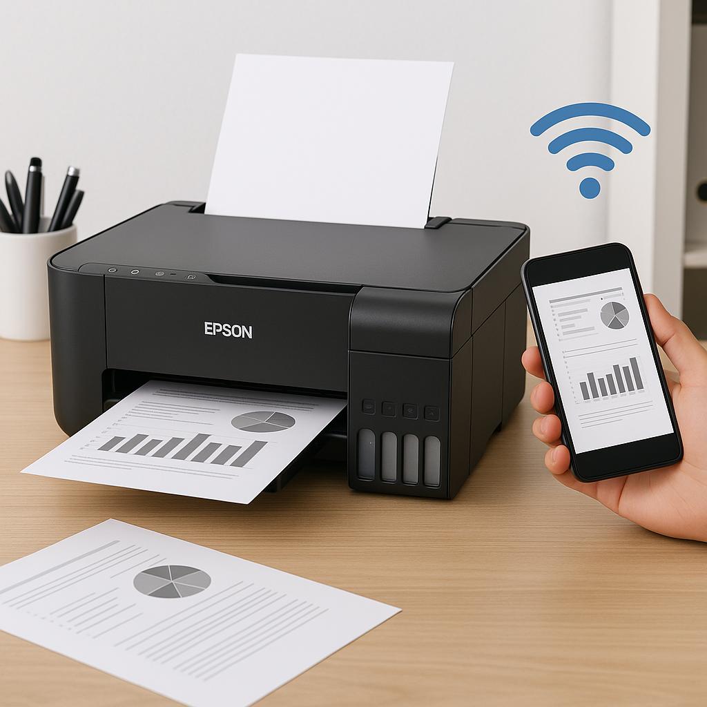 jak połączyć drukarkę epson l3150 z telefonem?