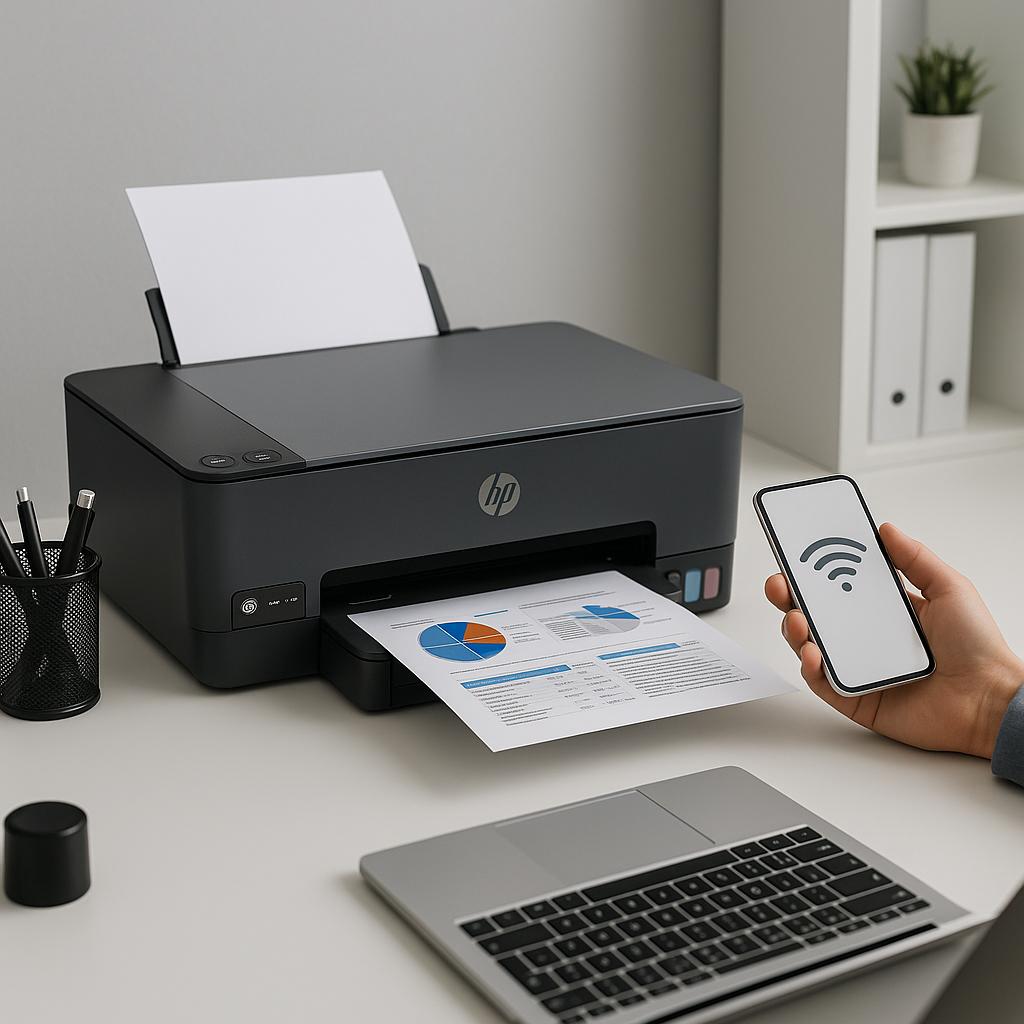 jak połączyć drukarkę hp smart tank 580 z wi-fi?
