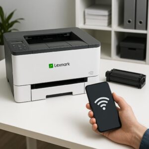 jak połączyć drukarkę lexmark z telefonem?