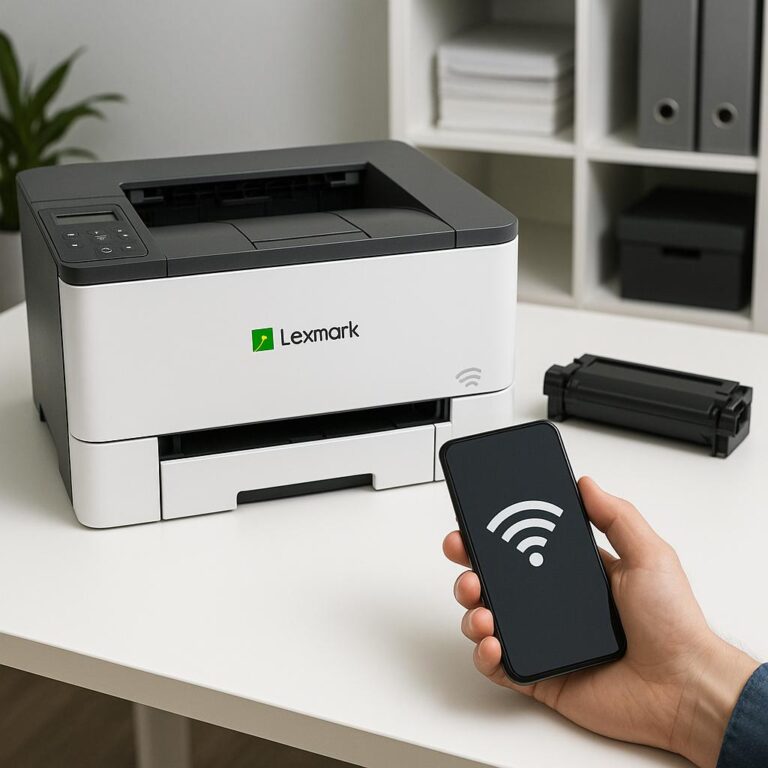 jak połączyć drukarkę lexmark z telefonem?