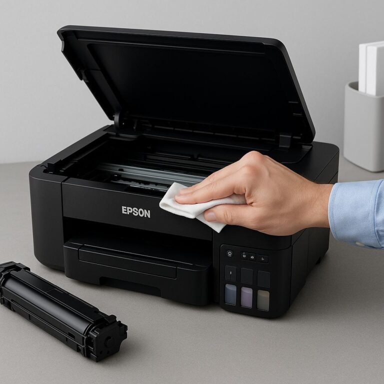 jak przeprowadzić czyszczenie drukarki epson?
