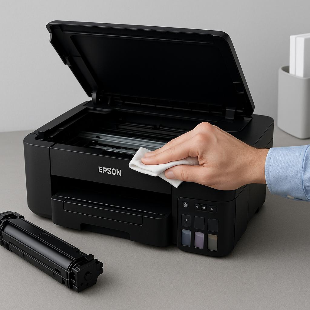 jak przeprowadzić czyszczenie drukarki epson?