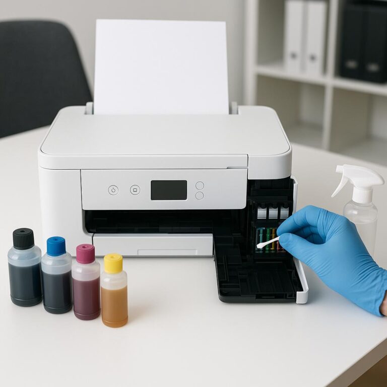 jak wyczyścić dyszę drukarki epson?