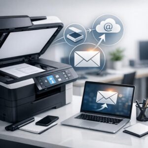 jak wysłać skan z drukarki na e-mail?