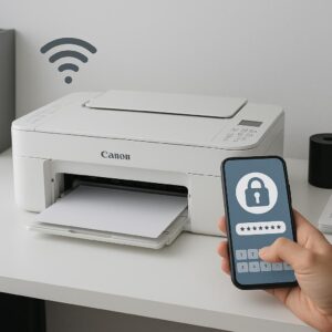 jak zmienić hasło wi-fi w drukarce canon?