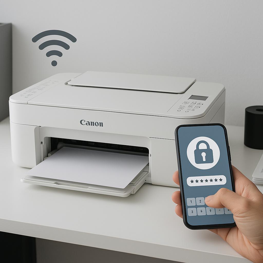 jak zmienić hasło wi-fi w drukarce canon?